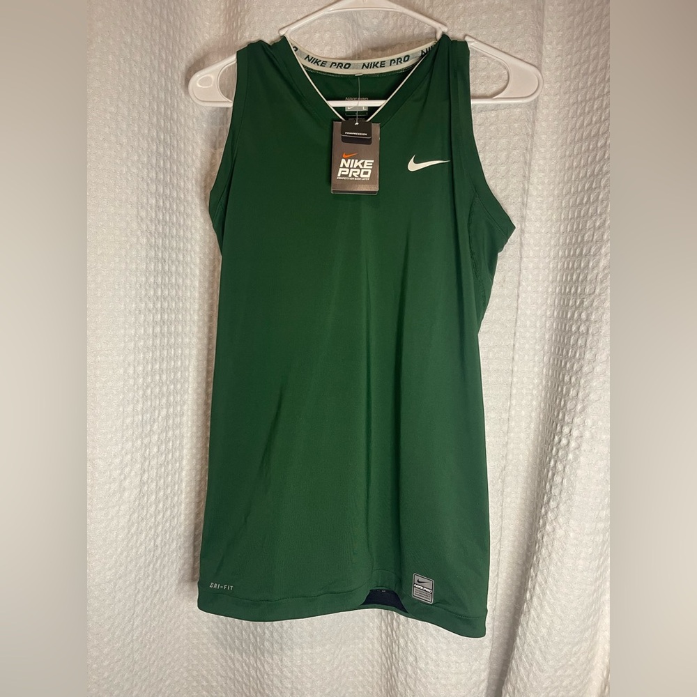 Nike Pro Green Athletic Tank